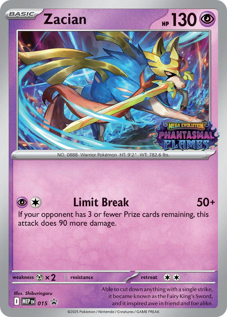 Zacian (Prerelease) - 015 (MEP) Promo