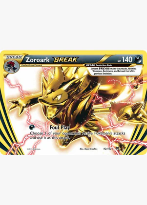Zoroark BREAK 92/162 (BKT) - Heavy Play Holofoil
