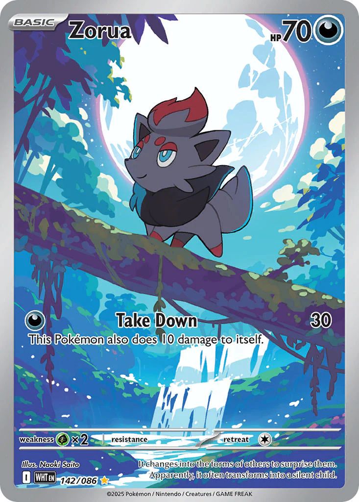 Zorua - 142/086 (WHT) Illustration Rare