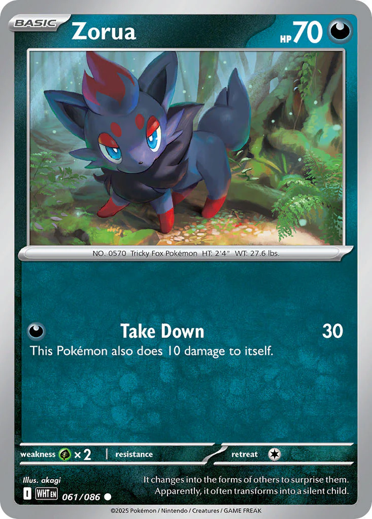 Zorua (Poke Ball Pattern) - 061/086 (WHT) Common