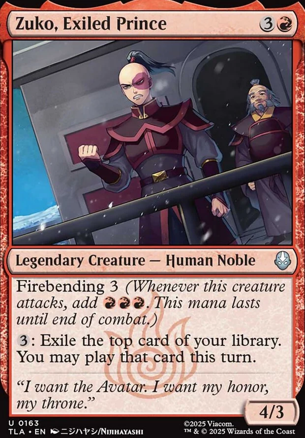 Zuko, Exiled Prince [ #0163 ] (TLA-U)